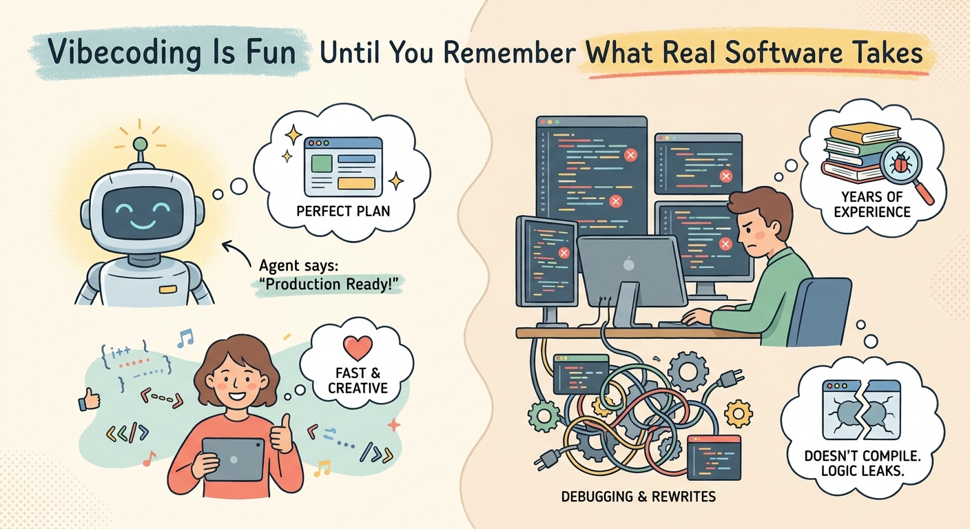 Vibecoding Is Fun Until You Remember What Real Software Takes